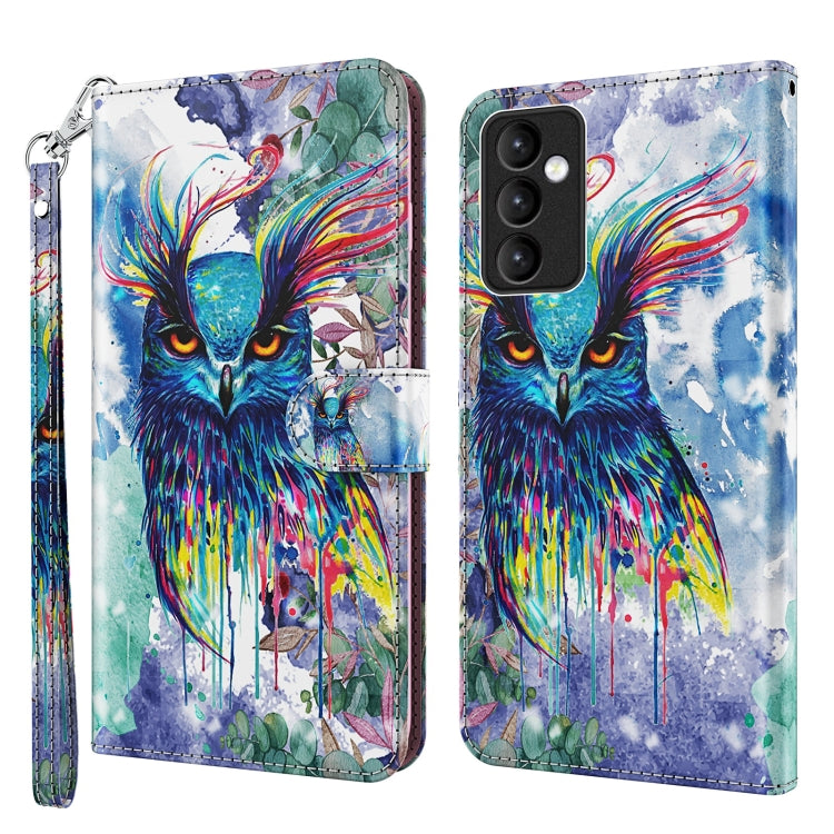 3D Painting Pattern TPU + PU Leather Phone Case