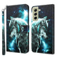3D Painting Pattern TPU + PU Leather Phone Case