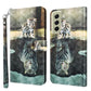 3D Painting Pattern TPU + PU Leather Phone Case