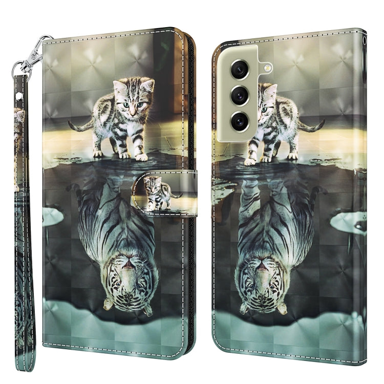 3D Painting Pattern TPU + PU Leather Phone Case