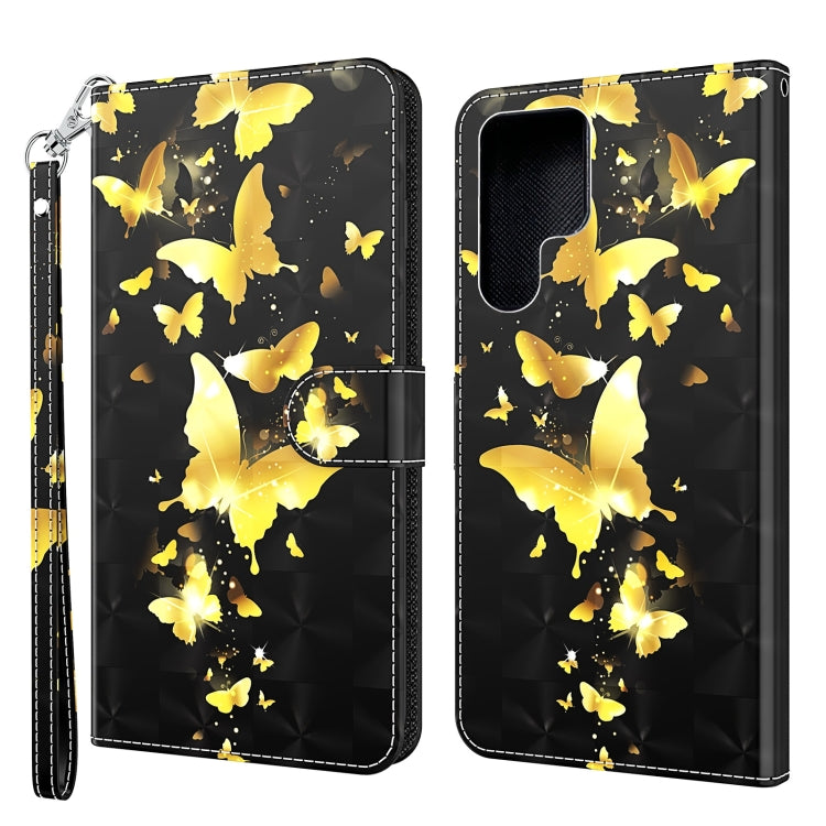 3D Painting Pattern TPU + PU Leather Phone Case