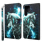 3D Painting Pattern TPU + PU Leather Phone Case