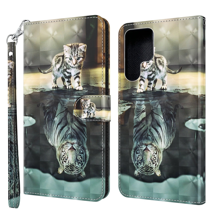3D Painting Pattern TPU + PU Leather Phone Case