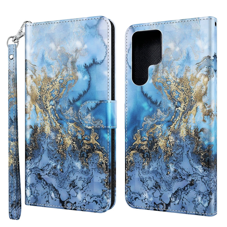 3D Painting Pattern TPU + PU Leather Phone Case