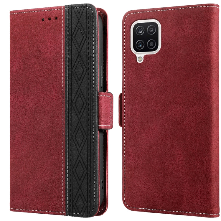 Stitching Side-Magnetic RFID Leather Phone Case, For Samsung Galaxy A02, For Samsung Galaxy A02s, For Samsung Galaxy A03s 166mm, For Samsung Galaxy A12 5G, For Samsung Galaxy A13 4G, For Samsung Galaxy A13 5G, For Samsung Galaxy A22 5G�����������������...