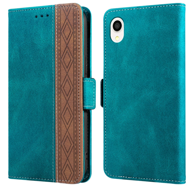 Stitching Side-Magnetic RFID Leather Phone Case, For Samsung Galaxy A02, For Samsung Galaxy A02s, For Samsung Galaxy A03s 166mm, For Samsung Galaxy A12 5G, For Samsung Galaxy A13 4G, For Samsung Galaxy A13 5G, For Samsung Galaxy A22 5G�����������������...