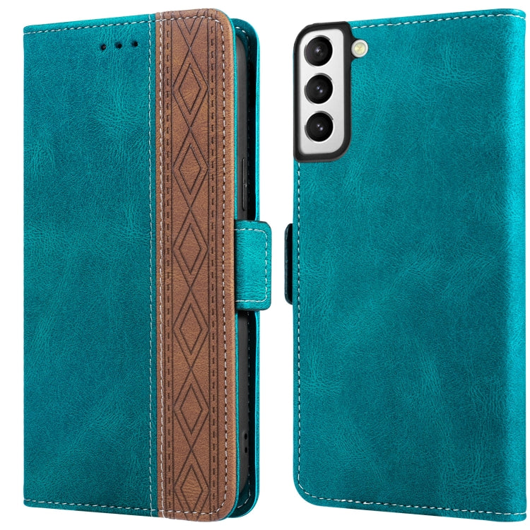 Stitching Side-Magnetic RFID Leather Phone Case, For Samsung Galaxy S22 5G, For Samsung Galaxy S22+ 5G, For Samsung Galaxy S22 Ultra 5G