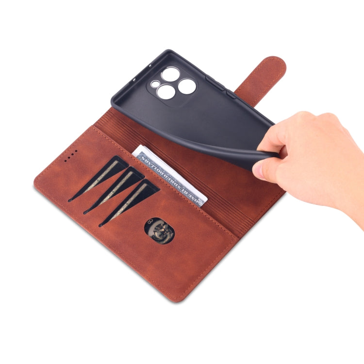 AZNS Skin Feel Calf Texture Horizontal Flip Leather Phone Case, For Honor 60 SE, For Samsung Galaxy A23 5G