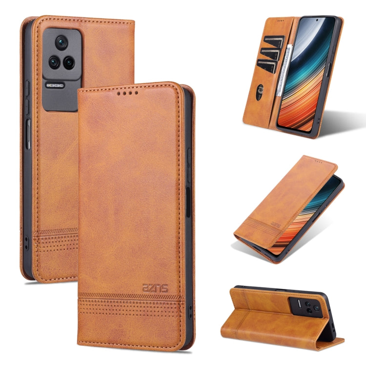 AZNS Magnetic Calf Texture Leather Phone Case, For Xiaomi Redmi K40S, For Xiaomi Redmi K50 / K50 Pro, For Samsung Galaxy A23 5G