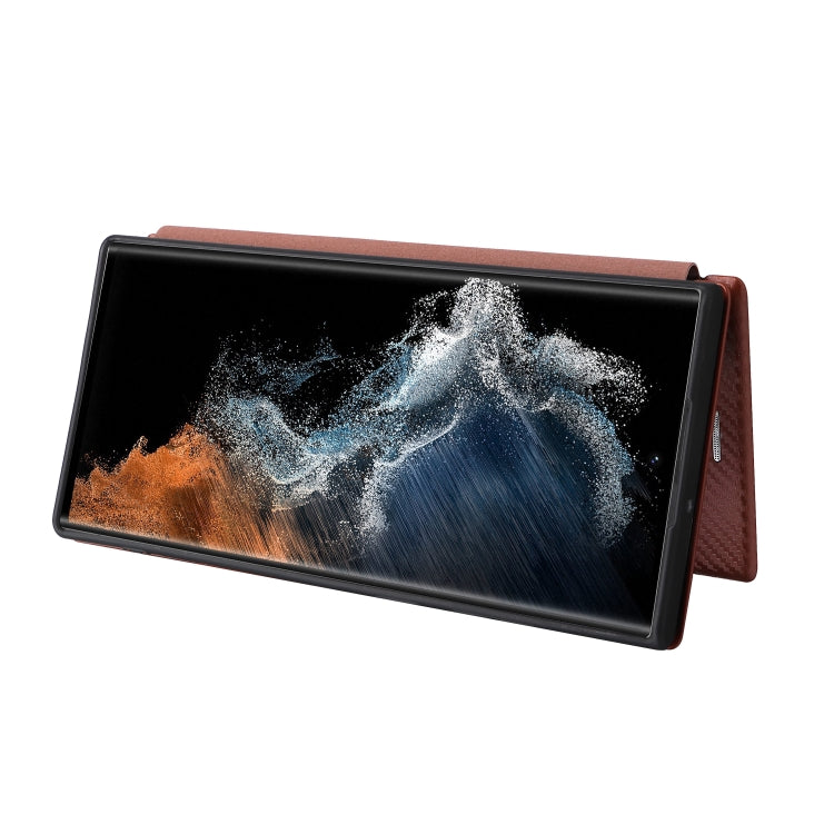 Carbon Fiber Texture Magnetic Horizontal Flip Leather Phone Case, For Samsung Galaxy S22 Ultra 5G, For OnePlus Nord CE 2 5G, For Xiaomi Poco X4 Pro 5G, For Motorola Moto G22, For TCL 30 5G / 30+