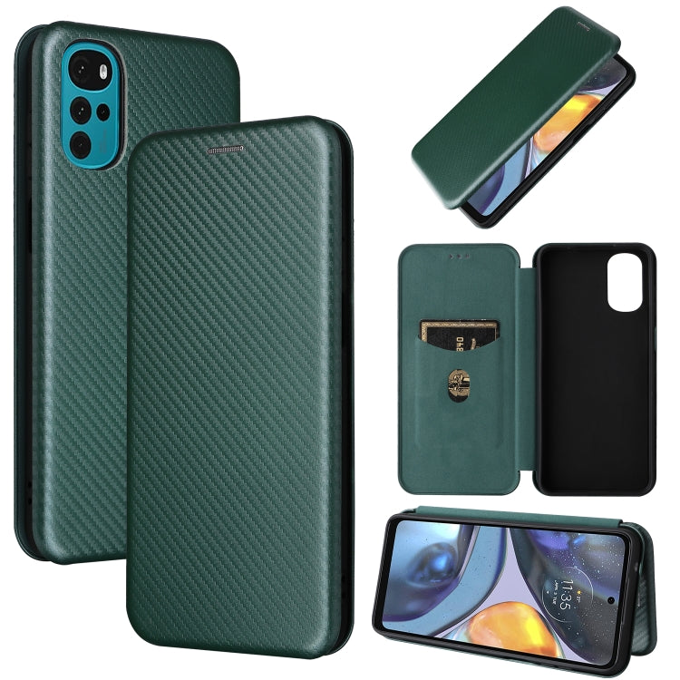 Carbon Fiber Texture Magnetic Horizontal Flip Leather Phone Case, For Samsung Galaxy S22 Ultra 5G, For OnePlus Nord CE 2 5G, For Xiaomi Poco X4 Pro 5G, For Motorola Moto G22, For TCL 30 5G / 30+
