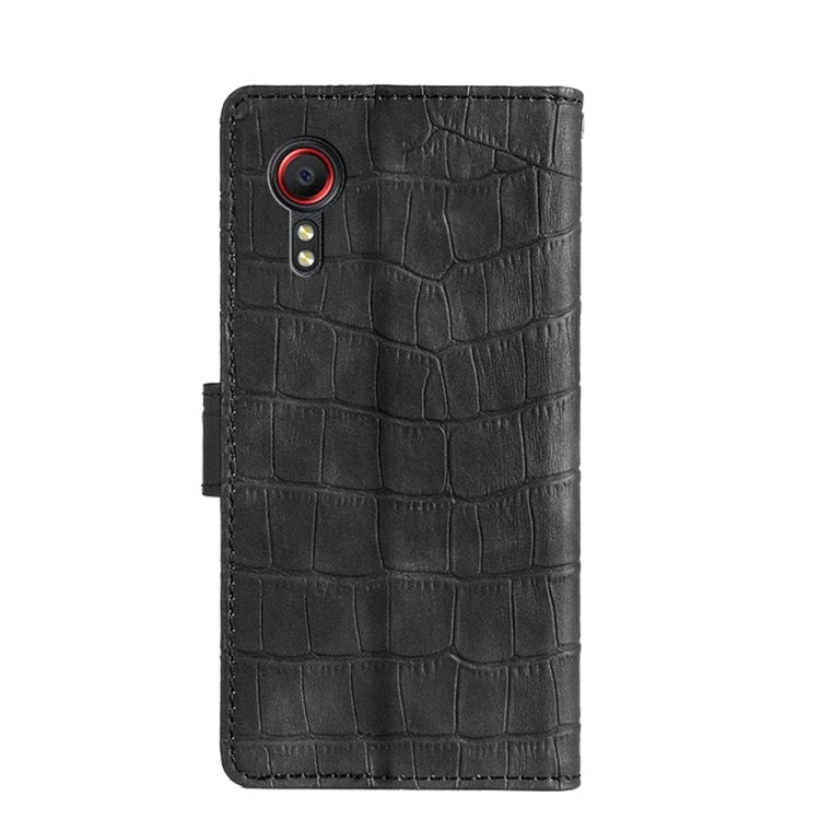 Skin Feel Crocodile Texture Magnetic Clasp PU Leather Phone Case, For Samsung Galaxy Xcover 5