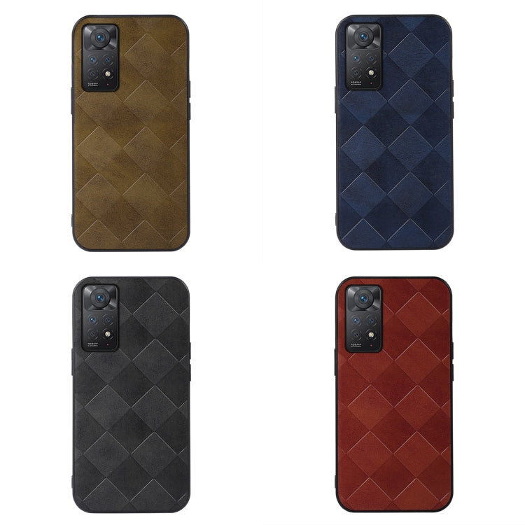 Weave Plaid PU Phone Case, For Xiaomi Redmi Note 11 Pro Global, For Samsung Galaxy A23 4G, For Samsung Galaxy A33 5G, For Samsung Galaxy A53 5G, For Samsung Galaxy A73 5G