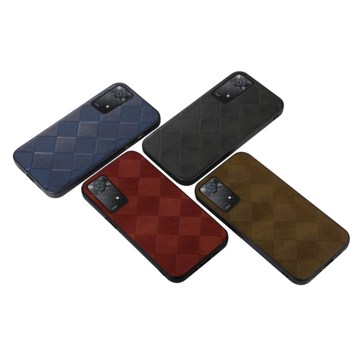Weave Plaid PU Phone Case, For Xiaomi Redmi Note 11 Pro Global, For Samsung Galaxy A23 4G, For Samsung Galaxy A33 5G, For Samsung Galaxy A53 5G, For Samsung Galaxy A73 5G