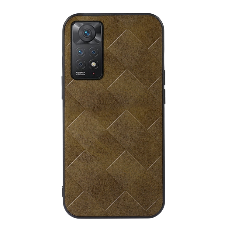 Weave Plaid PU Phone Case, For Xiaomi Redmi Note 11 Pro Global, For Samsung Galaxy A23 4G, For Samsung Galaxy A33 5G, For Samsung Galaxy A53 5G, For Samsung Galaxy A73 5G