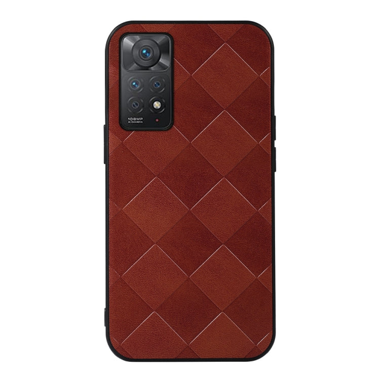 Weave Plaid PU Phone Case, For Xiaomi Redmi Note 11 Pro Global, For Samsung Galaxy A23 4G, For Samsung Galaxy A33 5G, For Samsung Galaxy A53 5G, For Samsung Galaxy A73 5G