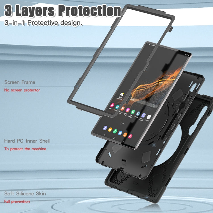 Silicone + PC Tablet Case, For Samsung Galaxy Tab S8 Ultra