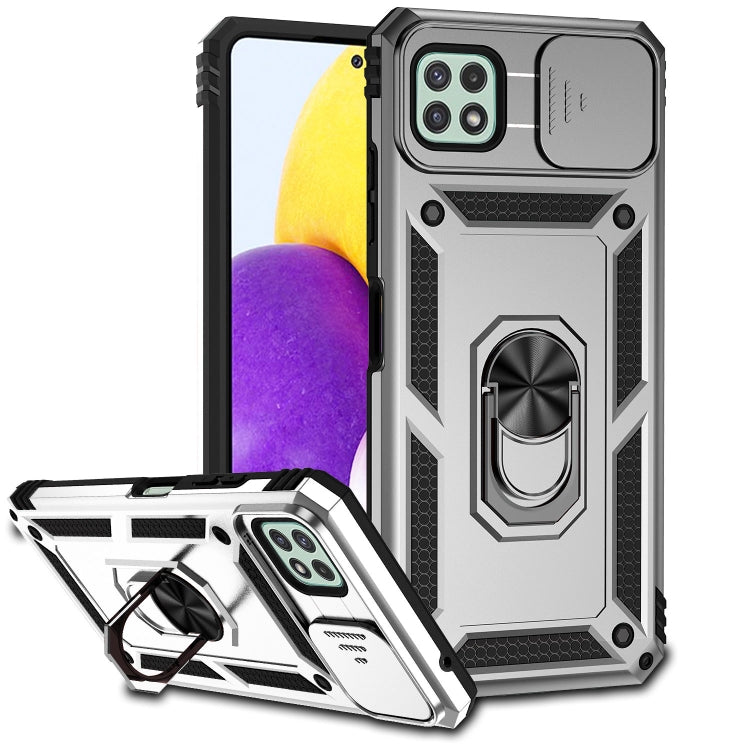 Sliding Camshield Holder Phone Case, For Samsung Galaxy A02, For Samsung Galaxy A02s / A03s 166mm, For Samsung Galaxy A12, For Samsung Galaxy A13 5G, For Samsung Galaxy A22 4G, For Samsung Galaxy A22 5G, For Samsung Galaxy A23