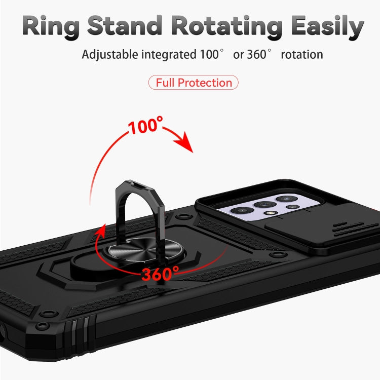 Sliding Camshield Holder Phone Case, For Samsung Galaxy A23 5G, For Samsung Galaxy A33 5G, For Samsung Galaxy A52 5G / 4G, For Samsung Galaxy A53 5G, For Samsung Galaxy A72 5G / 4G, For Samsung Galaxy A73 5G, For Samsung Galaxy J7 Prime