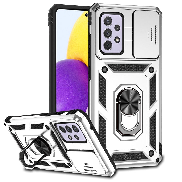 Sliding Camshield Holder Phone Case, For Samsung Galaxy A23 5G, For Samsung Galaxy A33 5G, For Samsung Galaxy A52 5G / 4G, For Samsung Galaxy A53 5G, For Samsung Galaxy A72 5G / 4G, For Samsung Galaxy A73 5G, For Samsung Galaxy J7 Prime