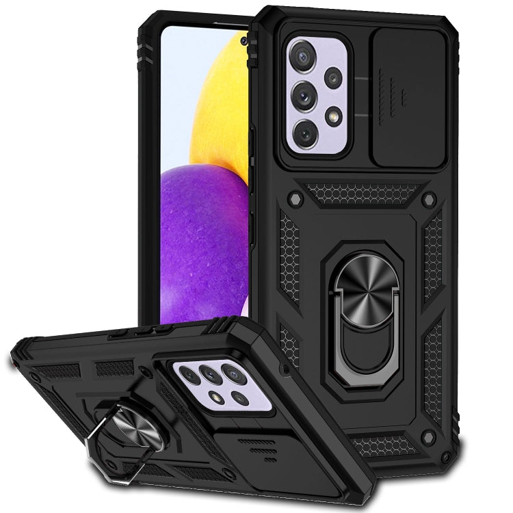 Sliding Camshield Holder Phone Case, For Samsung Galaxy A23 5G, For Samsung Galaxy A33 5G, For Samsung Galaxy A52 5G / 4G, For Samsung Galaxy A53 5G, For Samsung Galaxy A72 5G / 4G, For Samsung Galaxy A73 5G, For Samsung Galaxy J7 Prime