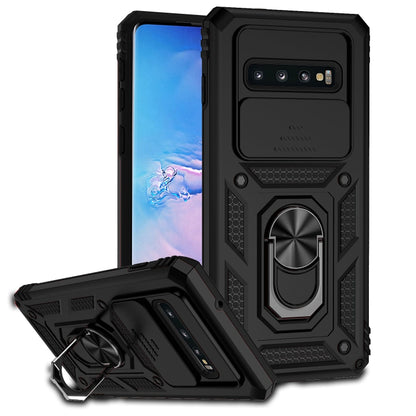Sliding Camshield Holder Phone Case, For Samsung Galaxy S10, For Samsung Galaxy S10+, For Samsung Galaxy S20 FE, For Samsung Galaxy S21 5G, For Samsung Galaxy S21 FE 5G, For Samsung Galaxy S21+ 5G