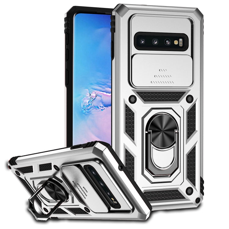 Sliding Camshield Holder Phone Case, For Samsung Galaxy S10, For Samsung Galaxy S10+, For Samsung Galaxy S20 FE, For Samsung Galaxy S21 5G, For Samsung Galaxy S21 FE 5G, For Samsung Galaxy S21+ 5G