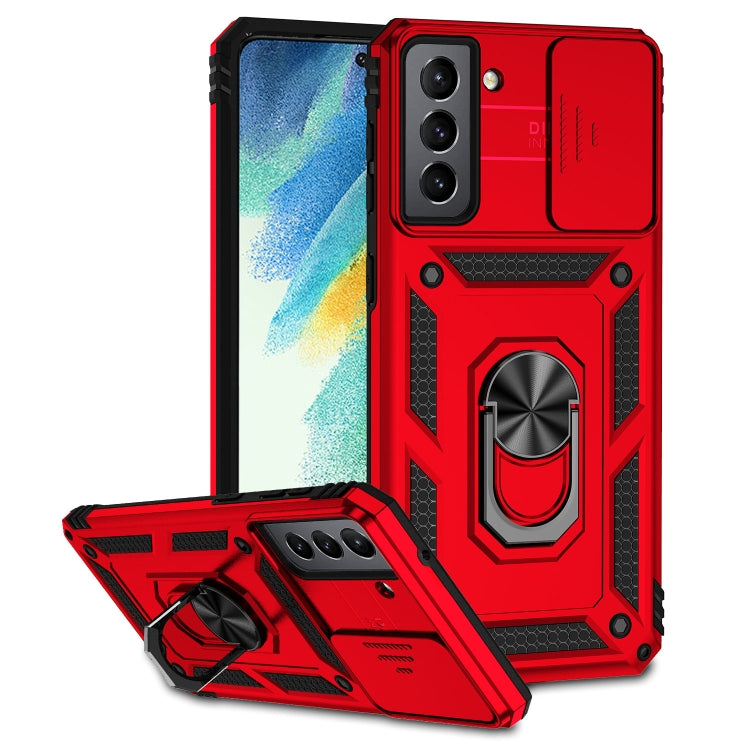 Sliding Camshield Holder Phone Case, For Samsung Galaxy S10, For Samsung Galaxy S10+, For Samsung Galaxy S20 FE, For Samsung Galaxy S21 5G, For Samsung Galaxy S21 FE 5G, For Samsung Galaxy S21+ 5G