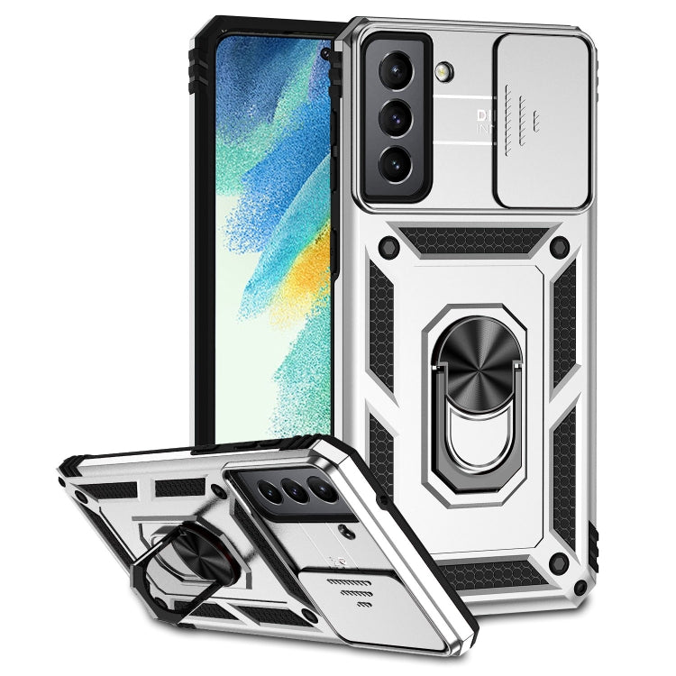 Sliding Camshield Holder Phone Case, For Samsung Galaxy S10, For Samsung Galaxy S10+, For Samsung Galaxy S20 FE, For Samsung Galaxy S21 5G, For Samsung Galaxy S21 FE 5G, For Samsung Galaxy S21+ 5G