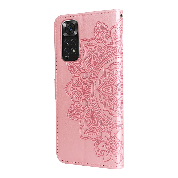 7-petal Flowers Embossing Pattern Horizontal Flip Leather Case, For Xiaomi Redmi Note 11 4G(Global), For Xiaomi Redmi Note 11 Pro 4G, For OPPO Realme 9i / A36 4G / A76 4G(Global), For OPPO Realme 9 Pro+, For OPPO Realme GT2 Pro�������������������������...