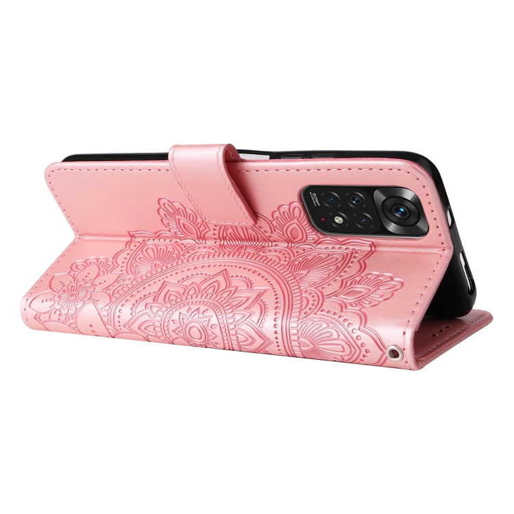 7-petal Flowers Embossing Pattern Horizontal Flip Leather Case, For Xiaomi Redmi Note 11 4G(Global), For Xiaomi Redmi Note 11 Pro 4G, For OPPO Realme 9i / A36 4G / A76 4G(Global), For OPPO Realme 9 Pro+, For OPPO Realme GT2 Pro�������������������������...