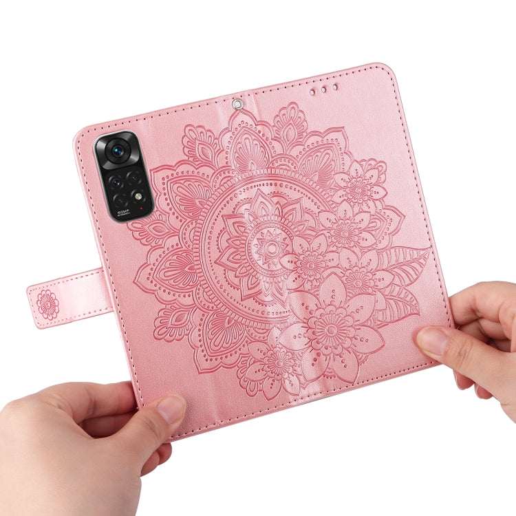 7-petal Flowers Embossing Pattern Horizontal Flip Leather Case, For Xiaomi Redmi Note 11 4G(Global), For Xiaomi Redmi Note 11 Pro 4G, For OPPO Realme 9i / A36 4G / A76 4G(Global), For OPPO Realme 9 Pro+, For OPPO Realme GT2 Pro�������������������������...