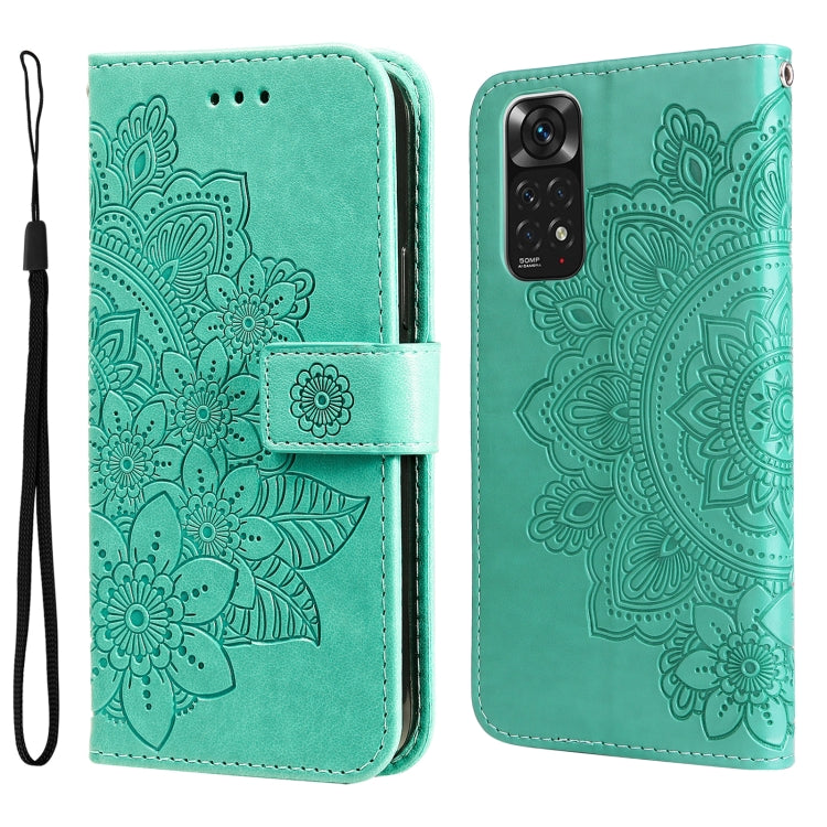 7-petal Flowers Embossing Pattern Horizontal Flip Leather Case, For Xiaomi Redmi Note 11 4G(Global), For Xiaomi Redmi Note 11 Pro 4G, For OPPO Realme 9i / A36 4G / A76 4G(Global), For OPPO Realme 9 Pro+, For OPPO Realme GT2 Pro�������������������������...