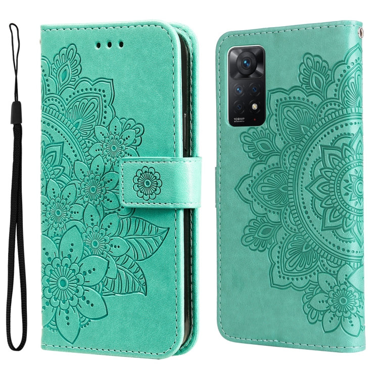 7-petal Flowers Embossing Pattern Horizontal Flip Leather Case, For Xiaomi Redmi Note 11 4G(Global), For Xiaomi Redmi Note 11 Pro 4G, For OPPO Realme 9i / A36 4G / A76 4G(Global), For OPPO Realme 9 Pro+, For OPPO Realme GT2 Pro�������������������������...