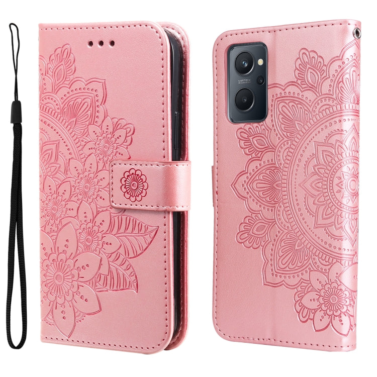 7-petal Flowers Embossing Pattern Horizontal Flip Leather Case, For Xiaomi Redmi Note 11 4G(Global), For Xiaomi Redmi Note 11 Pro 4G, For OPPO Realme 9i / A36 4G / A76 4G(Global), For OPPO Realme 9 Pro+, For OPPO Realme GT2 Pro�������������������������...