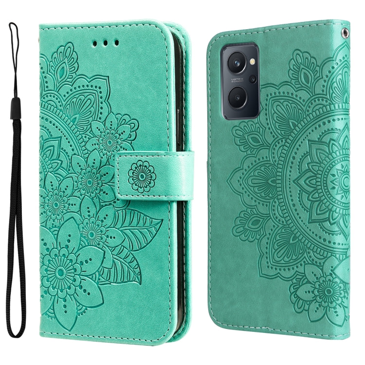 7-petal Flowers Embossing Pattern Horizontal Flip Leather Case, For Xiaomi Redmi Note 11 4G(Global), For Xiaomi Redmi Note 11 Pro 4G, For OPPO Realme 9i / A36 4G / A76 4G(Global), For OPPO Realme 9 Pro+, For OPPO Realme GT2 Pro�������������������������...