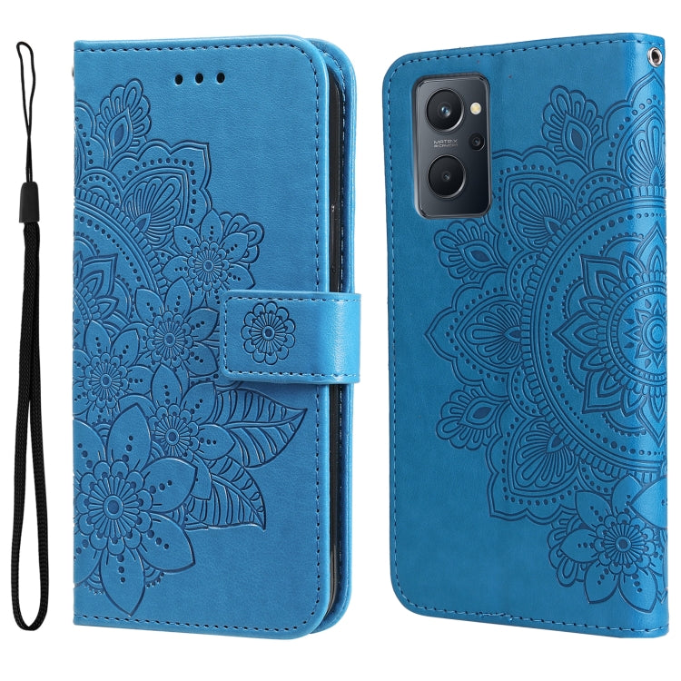 7-petal Flowers Embossing Pattern Horizontal Flip Leather Case, For Xiaomi Redmi Note 11 4G(Global), For Xiaomi Redmi Note 11 Pro 4G, For OPPO Realme 9i / A36 4G / A76 4G(Global), For OPPO Realme 9 Pro+, For OPPO Realme GT2 Pro�������������������������...