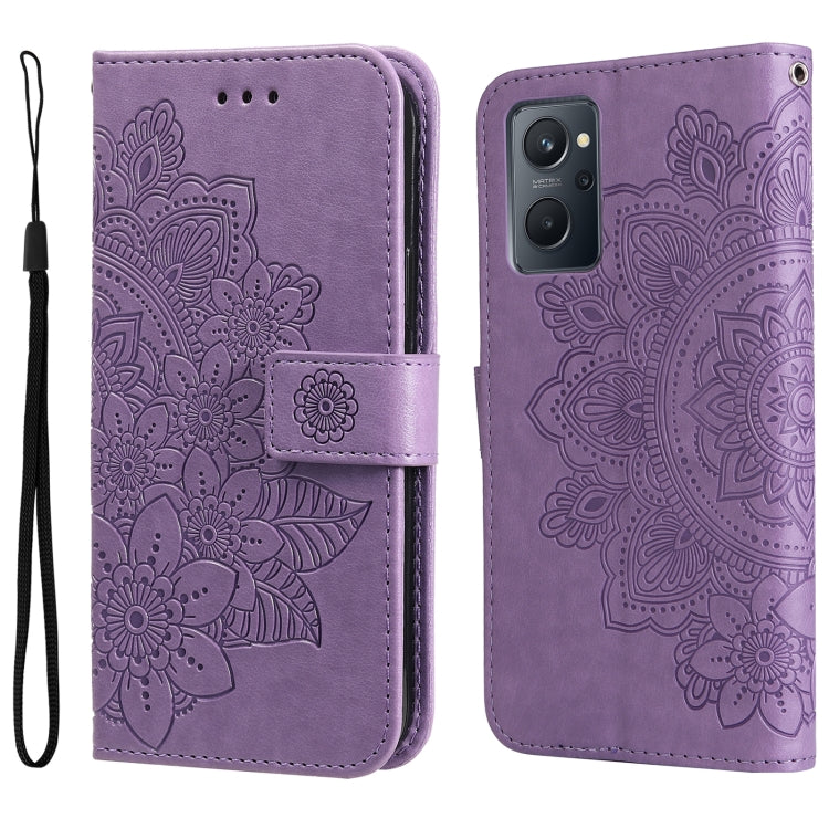 7-petal Flowers Embossing Pattern Horizontal Flip Leather Case, For Xiaomi Redmi Note 11 4G(Global), For Xiaomi Redmi Note 11 Pro 4G, For OPPO Realme 9i / A36 4G / A76 4G(Global), For OPPO Realme 9 Pro+, For OPPO Realme GT2 Pro�������������������������...