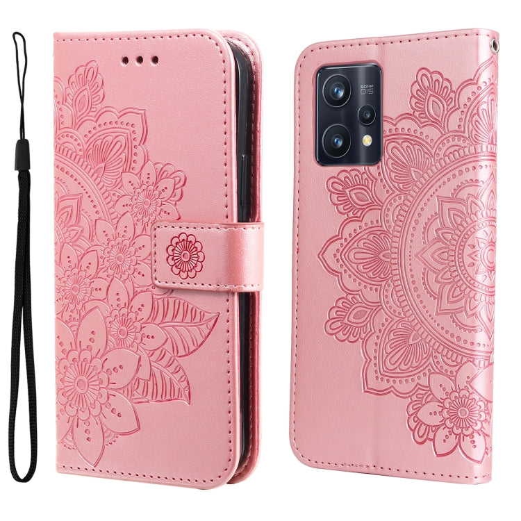 7-petal Flowers Embossing Pattern Horizontal Flip Leather Case, For Xiaomi Redmi Note 11 4G(Global), For Xiaomi Redmi Note 11 Pro 4G, For OPPO Realme 9i / A36 4G / A76 4G(Global), For OPPO Realme 9 Pro+, For OPPO Realme GT2 Pro�������������������������...