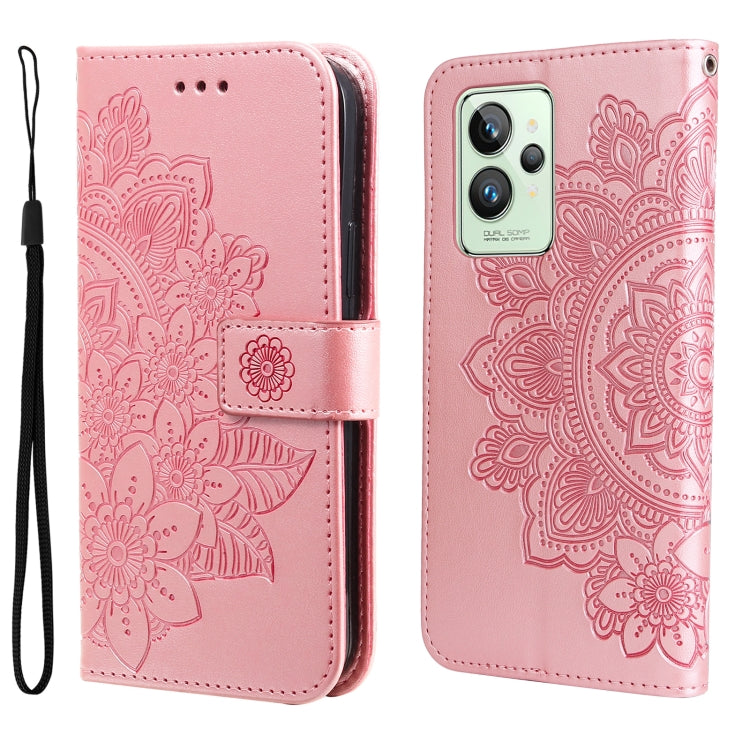 7-petal Flowers Embossing Pattern Horizontal Flip Leather Case, For Xiaomi Redmi Note 11 4G(Global), For Xiaomi Redmi Note 11 Pro 4G, For OPPO Realme 9i / A36 4G / A76 4G(Global), For OPPO Realme 9 Pro+, For OPPO Realme GT2 Pro�������������������������...