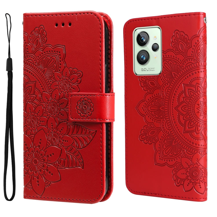 7-petal Flowers Embossing Pattern Horizontal Flip Leather Case, For Xiaomi Redmi Note 11 4G(Global), For Xiaomi Redmi Note 11 Pro 4G, For OPPO Realme 9i / A36 4G / A76 4G(Global), For OPPO Realme 9 Pro+, For OPPO Realme GT2 Pro�������������������������...