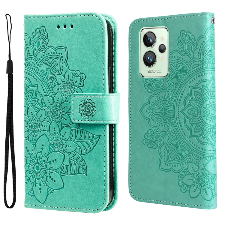 7-petal Flowers Embossing Pattern Horizontal Flip Leather Case, For Xiaomi Redmi Note 11 4G(Global), For Xiaomi Redmi Note 11 Pro 4G, For OPPO Realme 9i / A36 4G / A76 4G(Global), For OPPO Realme 9 Pro+, For OPPO Realme GT2 Pro�������������������������...