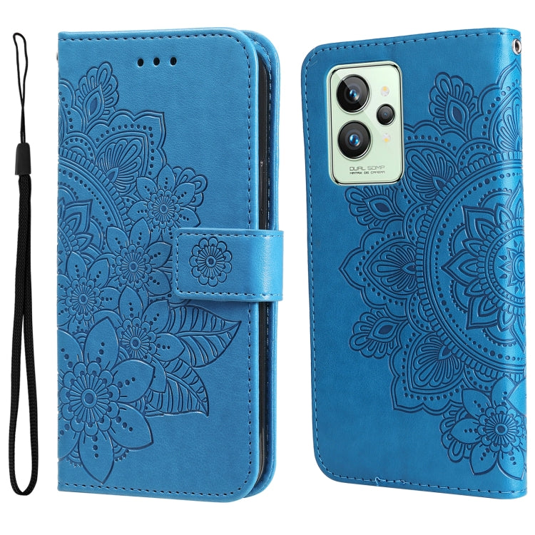 7-petal Flowers Embossing Pattern Horizontal Flip Leather Case, For Xiaomi Redmi Note 11 4G(Global), For Xiaomi Redmi Note 11 Pro 4G, For OPPO Realme 9i / A36 4G / A76 4G(Global), For OPPO Realme 9 Pro+, For OPPO Realme GT2 Pro�������������������������...