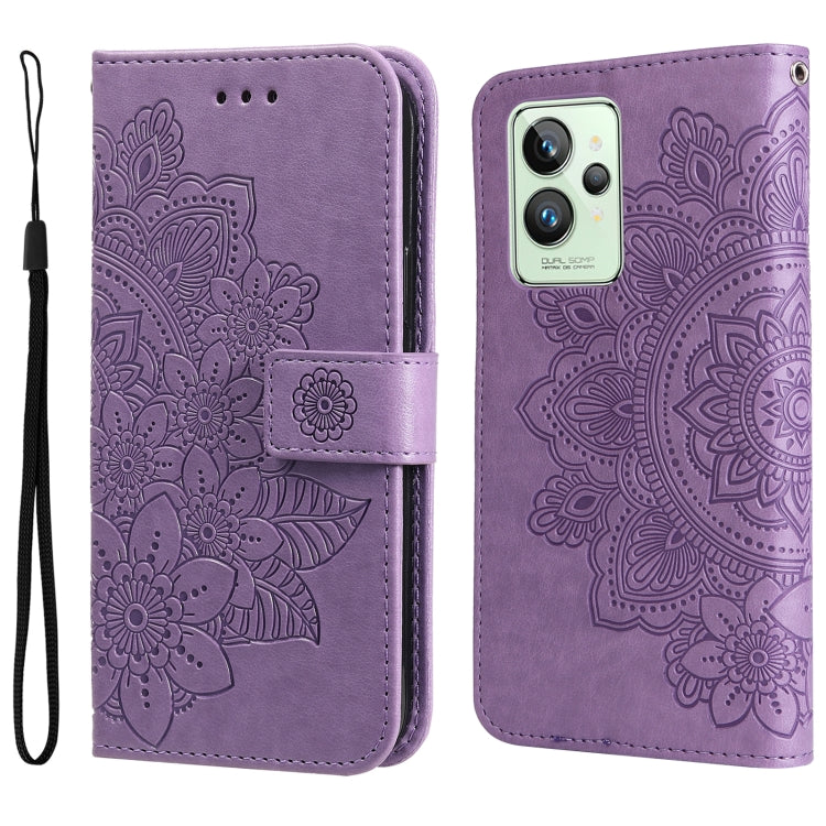 7-petal Flowers Embossing Pattern Horizontal Flip Leather Case, For Xiaomi Redmi Note 11 4G(Global), For Xiaomi Redmi Note 11 Pro 4G, For OPPO Realme 9i / A36 4G / A76 4G(Global), For OPPO Realme 9 Pro+, For OPPO Realme GT2 Pro�������������������������...