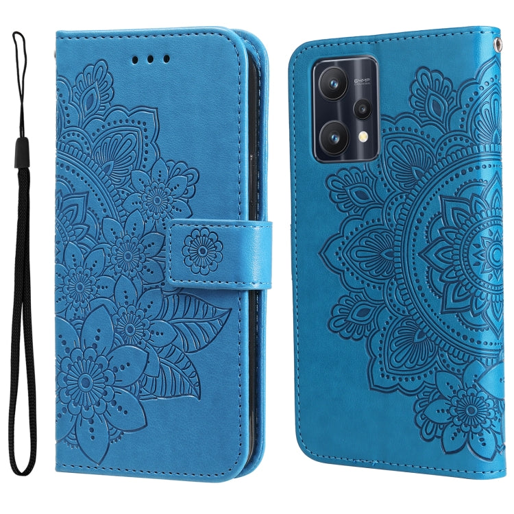 7-petal Flowers Embossing Pattern Horizontal Flip Leather Case, For Xiaomi Redmi Note 11 4G(Global), For Xiaomi Redmi Note 11 Pro 4G, For OPPO Realme 9i / A36 4G / A76 4G(Global), For OPPO Realme 9 Pro+, For OPPO Realme GT2 Pro�������������������������...