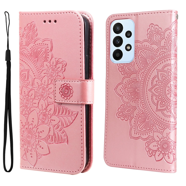 7-petal Flowers Embossing Pattern Horizontal Flip Leather Case, For Xiaomi Redmi Note 11 4G(Global), For Xiaomi Redmi Note 11 Pro 4G, For OPPO Realme 9i / A36 4G / A76 4G(Global), For OPPO Realme 9 Pro+, For OPPO Realme GT2 Pro�������������������������...