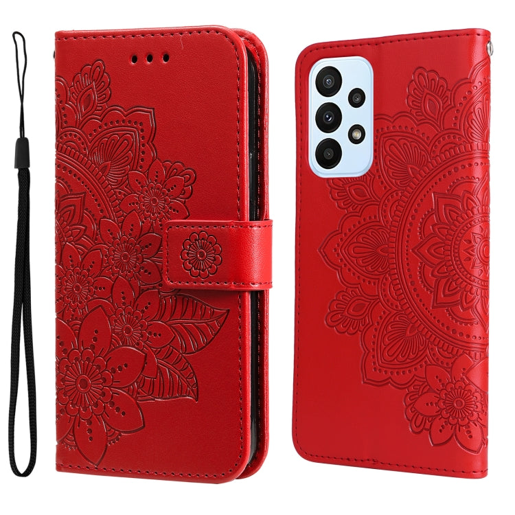7-petal Flowers Embossing Pattern Horizontal Flip Leather Case, For Xiaomi Redmi Note 11 4G(Global), For Xiaomi Redmi Note 11 Pro 4G, For OPPO Realme 9i / A36 4G / A76 4G(Global), For OPPO Realme 9 Pro+, For OPPO Realme GT2 Pro�������������������������...