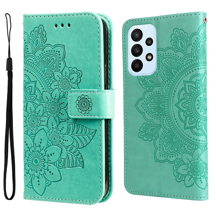 7-petal Flowers Embossing Pattern Horizontal Flip Leather Case, For Xiaomi Redmi Note 11 4G(Global), For Xiaomi Redmi Note 11 Pro 4G, For OPPO Realme 9i / A36 4G / A76 4G(Global), For OPPO Realme 9 Pro+, For OPPO Realme GT2 Pro�������������������������...