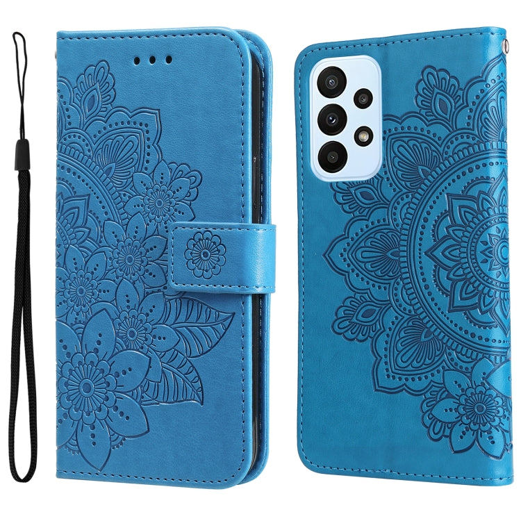 7-petal Flowers Embossing Pattern Horizontal Flip Leather Case, For Xiaomi Redmi Note 11 4G(Global), For Xiaomi Redmi Note 11 Pro 4G, For OPPO Realme 9i / A36 4G / A76 4G(Global), For OPPO Realme 9 Pro+, For OPPO Realme GT2 Pro�������������������������...