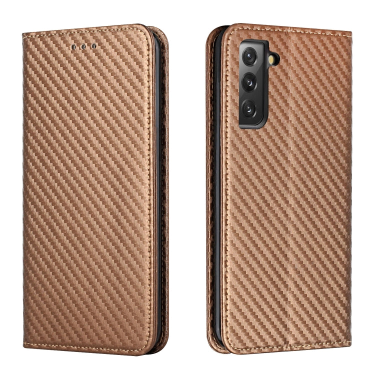 Carbon Fiber Texture Flip Holder Leather Phone Case, For Samsung Galaxy A13 5G, For Samsung Galaxy A33 5G, For Samsung Galaxy A53, For Samsung Galaxy S22 Ultra 5G, For Samsung Galaxy S22 5G, For Samsung Galaxy S22+ 5G, For OPPO A16, For vivo Y21
